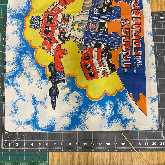 2 Vintage Transformers Twin Pillowcases Optimus Prime Hasbro Cartoon 1984 - Picture 7 of 10